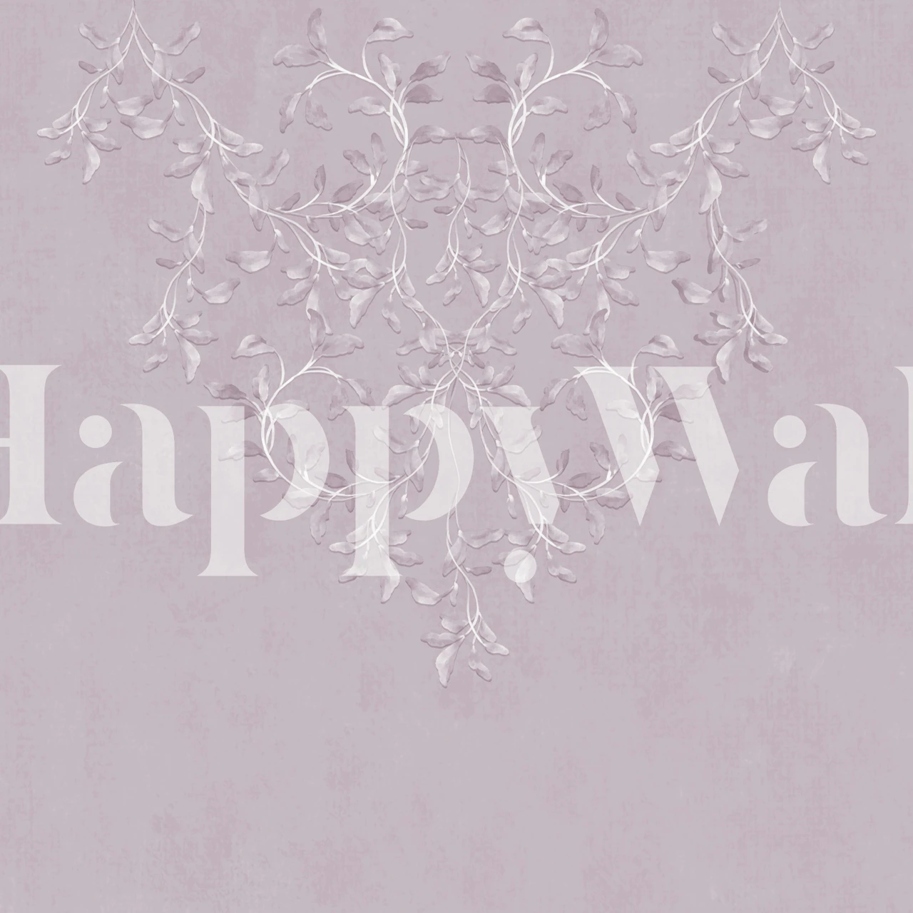 Botanical Leafy Garland wallpaper in mauve