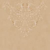 Botanical Leafy Garland - Terracotta behang