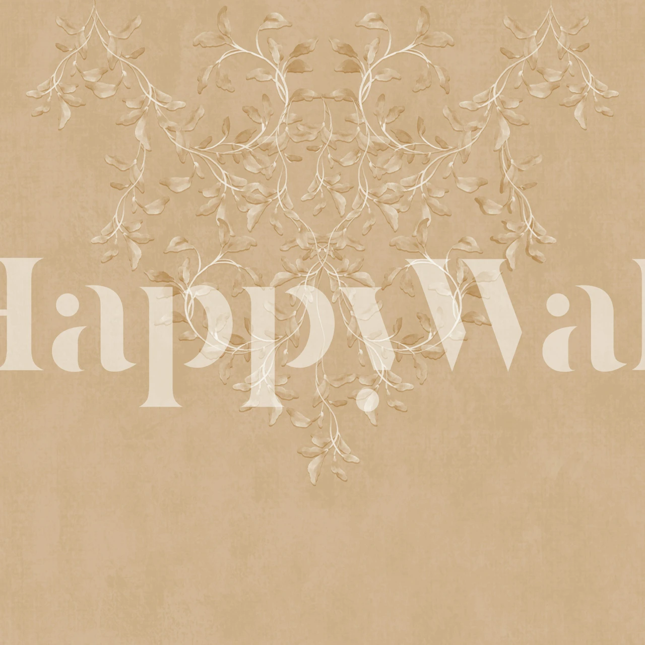Botanical Leafy Garland wallpaper in a room