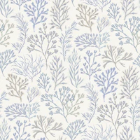 Pale Blue Seaweed Botanical Extra Large carta da parati