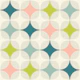 Mid Century Modern Geometric Petal Lime Teal