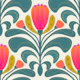 Bold Tulip Folk Art