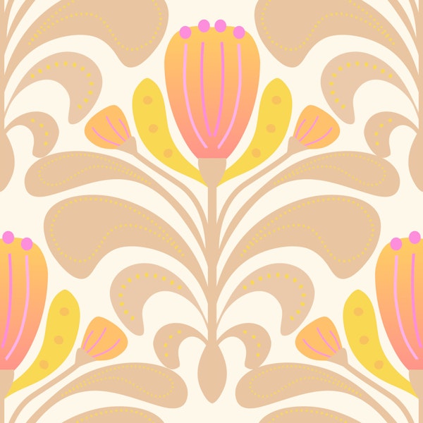 Bold Tulip Folk Art Light
