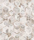 Warm Neutral Linen Hexagon Cubes Large