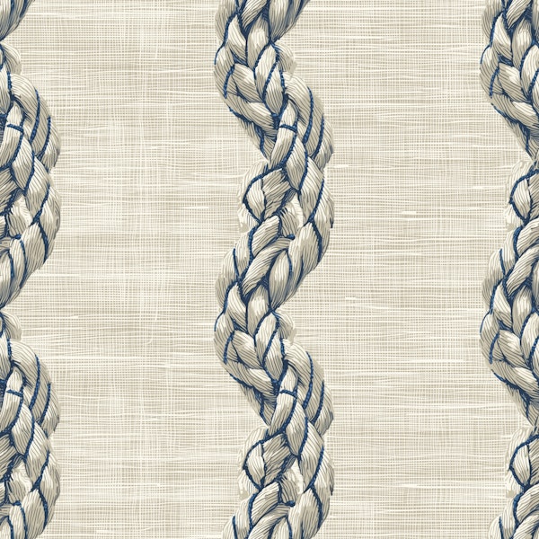 Maritime Rope Braided Stripes Pattern