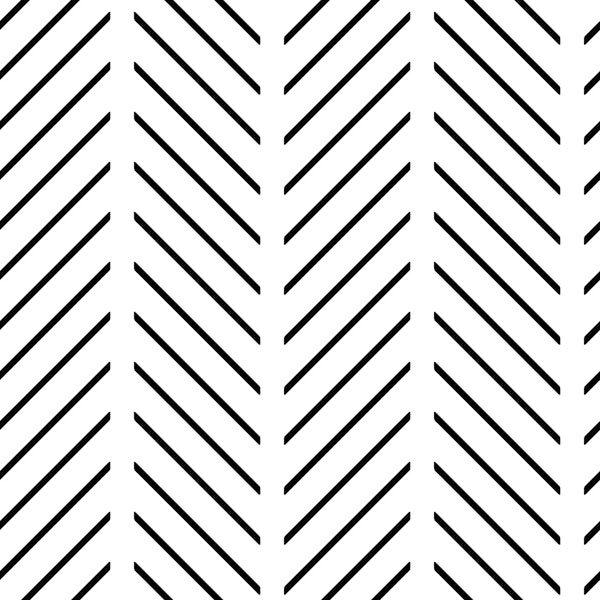 Dashed Chevron - Black and White