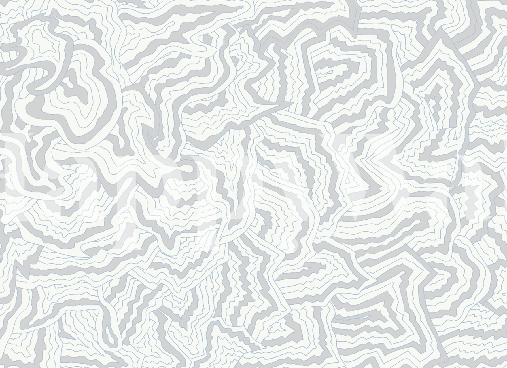 Papel de parede Geometric River Dreams em um cômodo