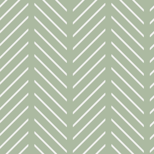 Dashed Chevron - Sage Green 1