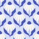 Midcentury Daisies Mural