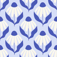 Midcentury Daisies wallpaper