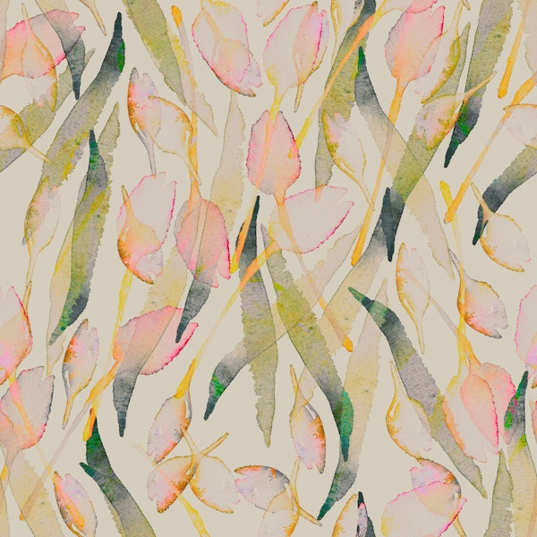 Soft Watercolor Tulips