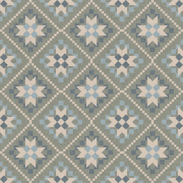 cottage quilt vintage green