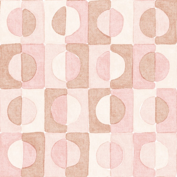 Watercolour Geometric - Terracotta Sunset