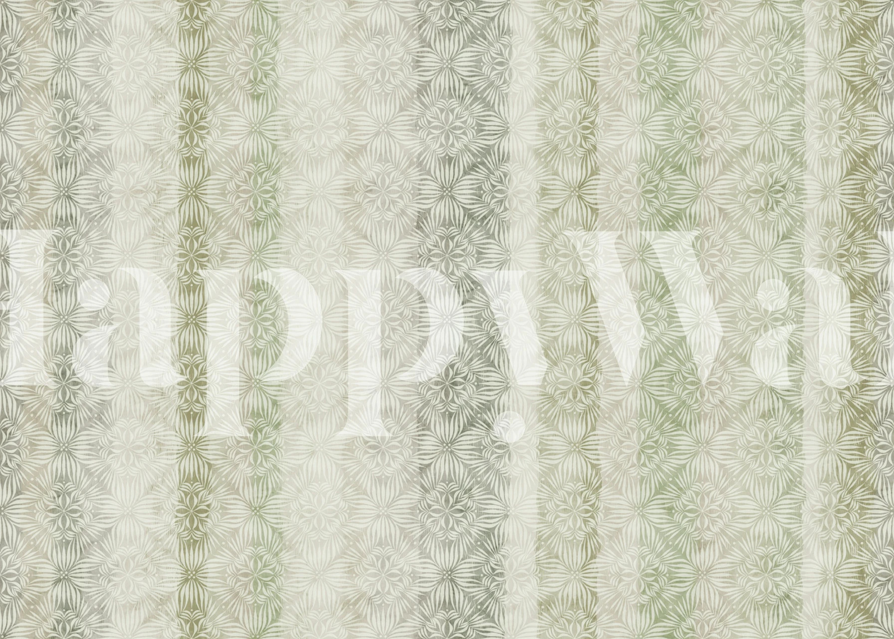 Boho Sunwashed Muted Sage Stripe tapete istabā