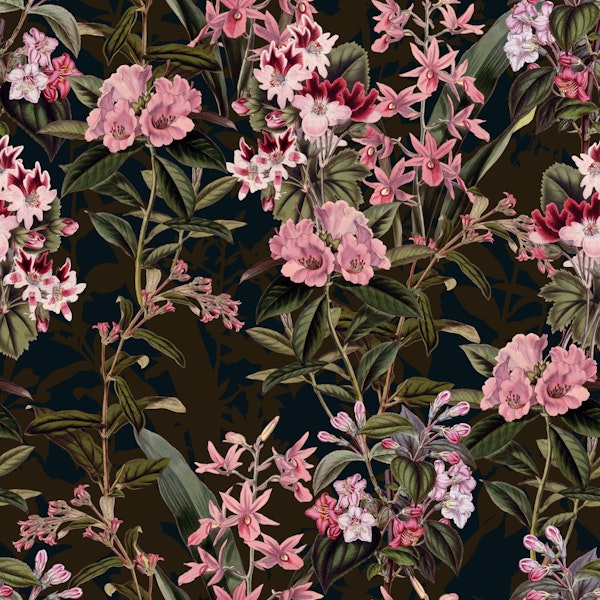 Dark Botanical Garden Blooms