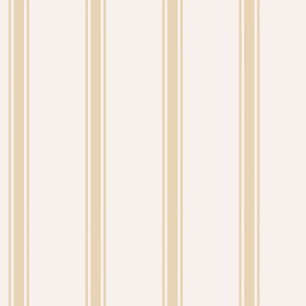 Warm Ivory Soft Yellow Ticking Stripes