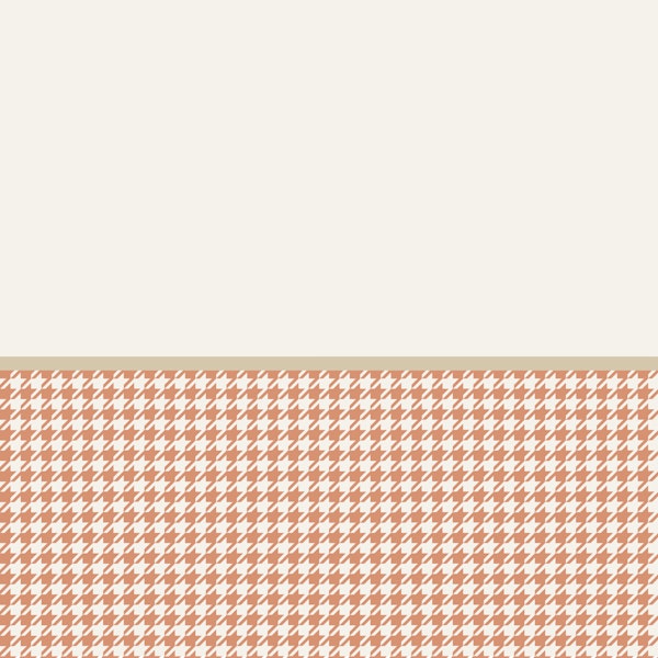 Modern Terracota Houndstooth Lower Panel
