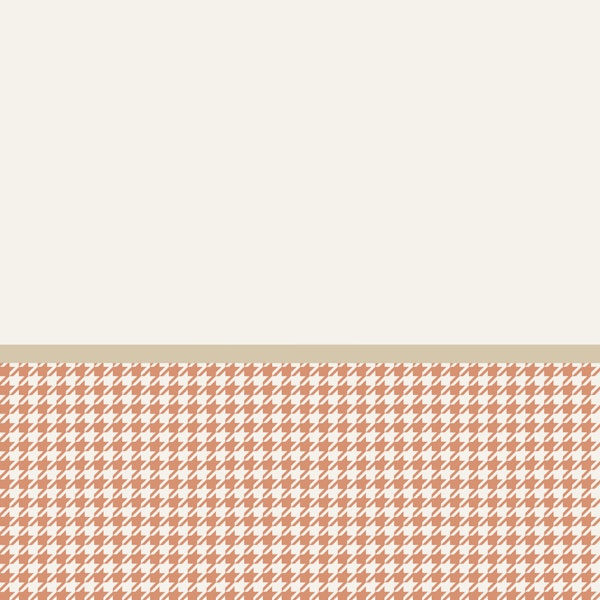 Modern Terracota Houndstooth Lower Panel