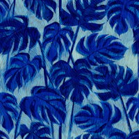 Midnight Ultramarine Blue Tropical Monstera wallpaper