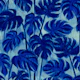 Midnight Ultramarine Blue Tropical Monstera