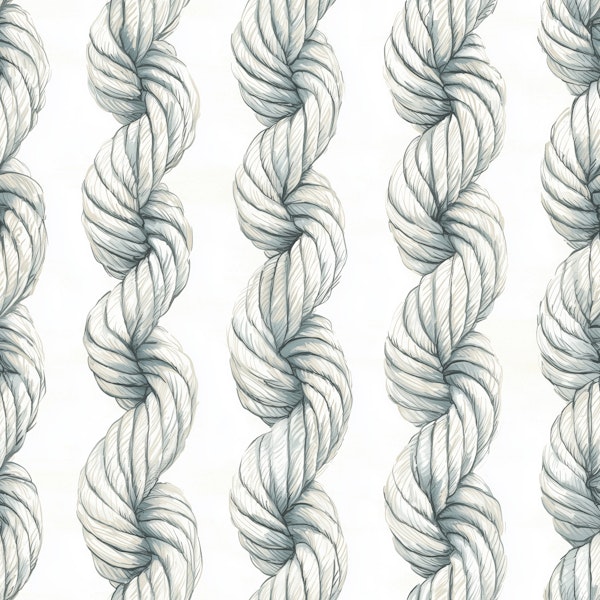 Coastal Twisted Rope Lines Pattern