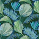 Lush Emerald Botanical Palm Leaves