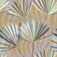 Coastal Palm Leaves Sand Aqua