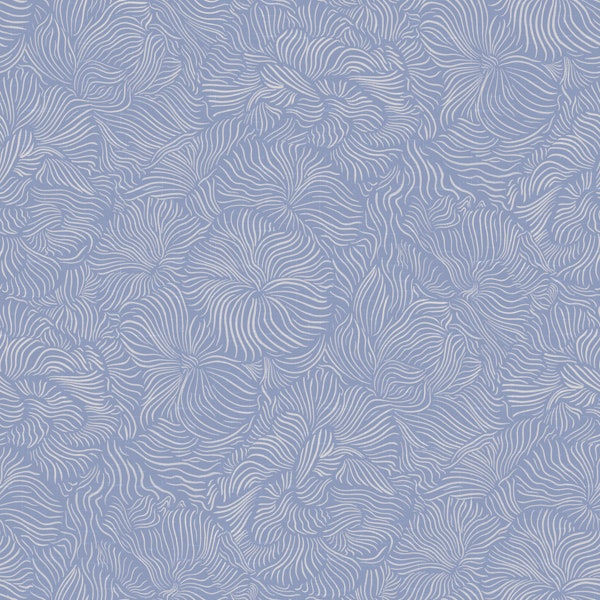 Hand Drawn Periwinkle Swirl Contours