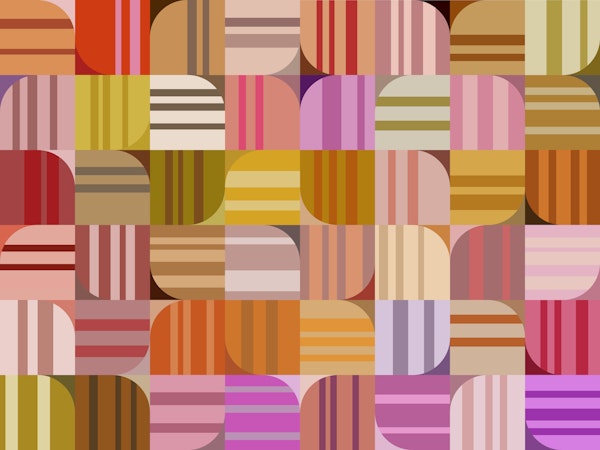 Warm Pastel Stripe Blocks