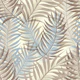 Taupe Cream Tropical Palm Leaves