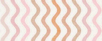 Pink Gradient Vertical Scalloped Wavy Lines carta da parati