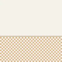 Retro Beige Checkerboard Border papel pintado