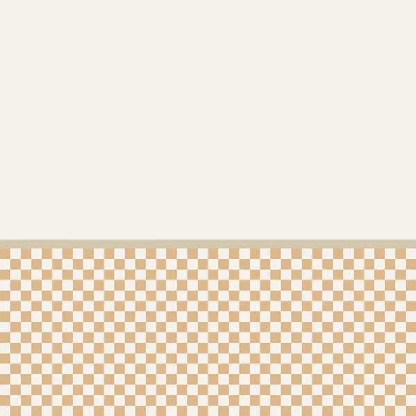 Retro Beige Checkerboard Border