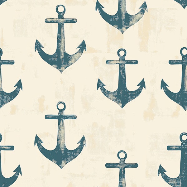 Vintage Anchor Repeat Pattern