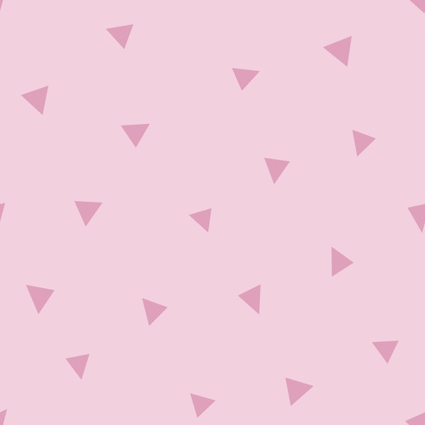 Triangles scatter - dusty pink on pink -Large