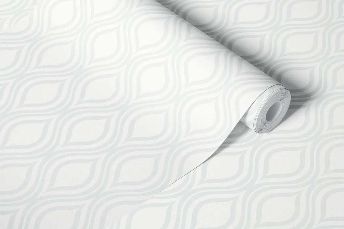 Calm Curved Diamond Ogee Grid wallpaper roll