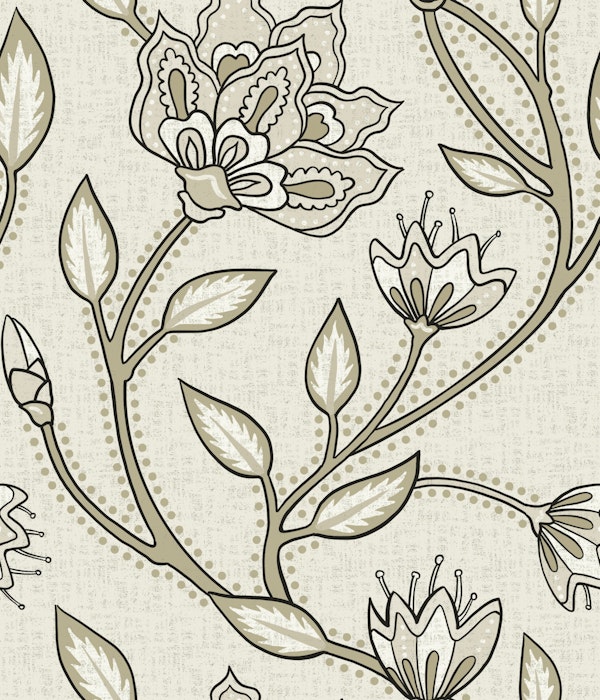 Vintage Beige Botanical