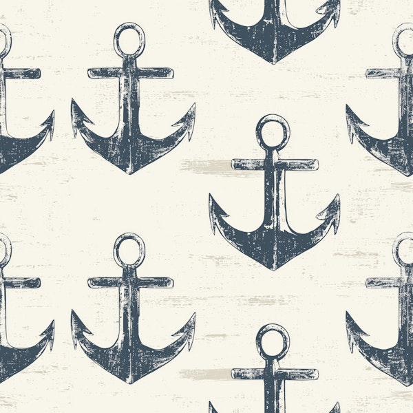 Rustic Maritime Anchors Pattern