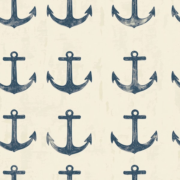 Maritime Anchor Motif Pattern