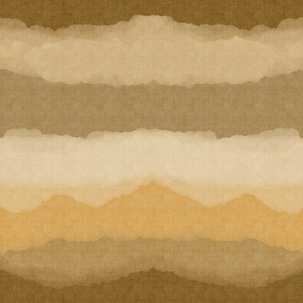 Relax Ocher Painted Horizon Mural