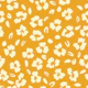 Mustard Gold and butter Yellow Ditsy Floral