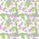 Chic Retro Floral Collage - medium