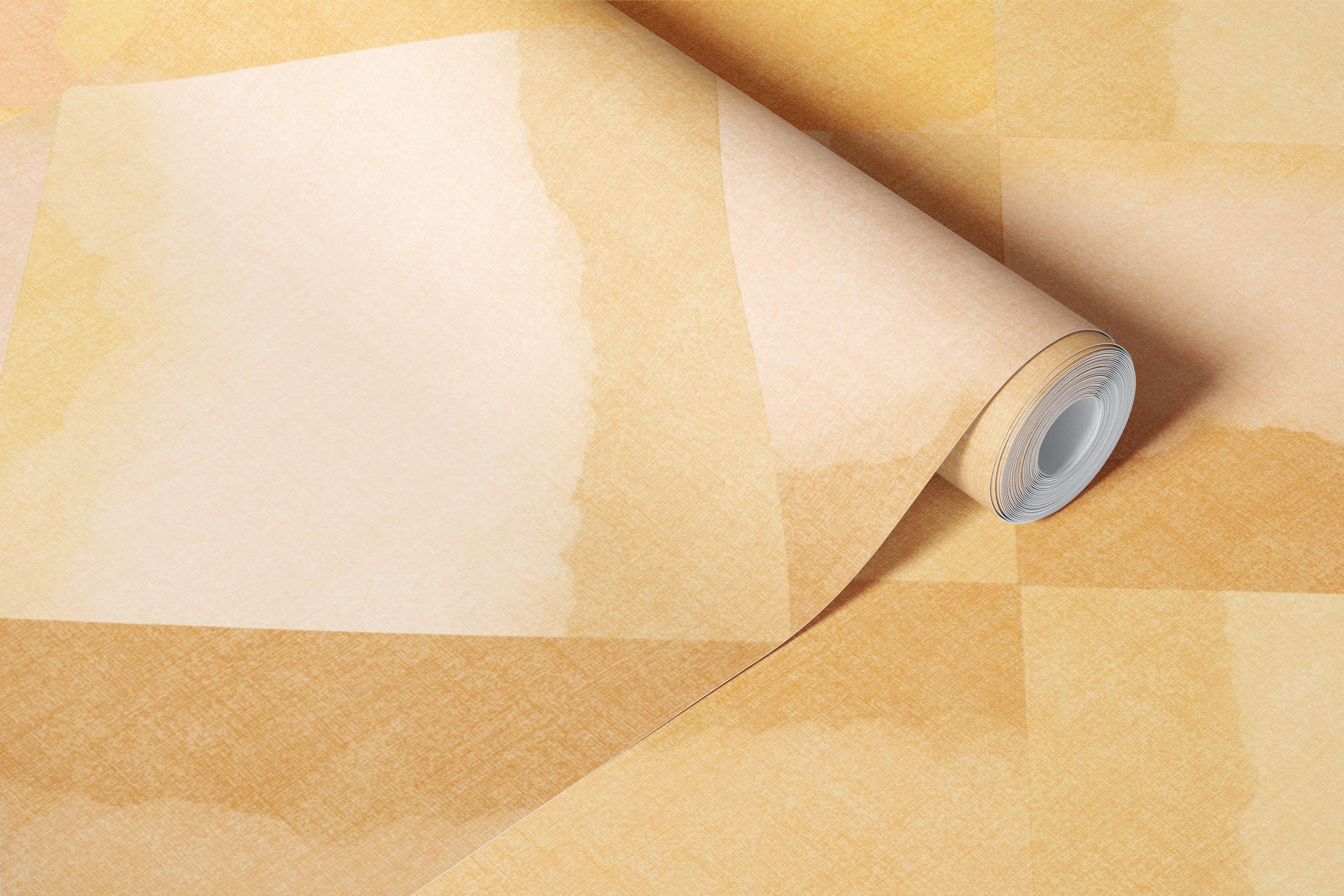 Malet ternet tapet i et varmt rum