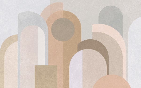 Soft Pastel Boho Archway Shapes