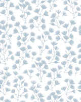 Scandi Blue Airy Floral Silhouette tapeet