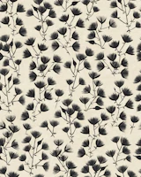 Scandi Botanical Sihouette Black and Cream tapeet