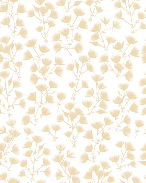 Scandi Cream Botanical Branches Silhouette
