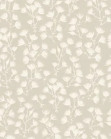 Soft Beige Textured Botanical Silhouette tapety