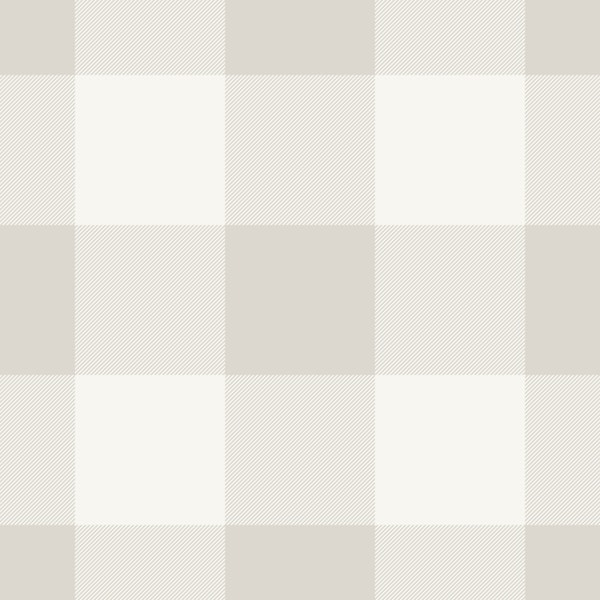 Warm Minimalist Simple Gingham Check Plaid