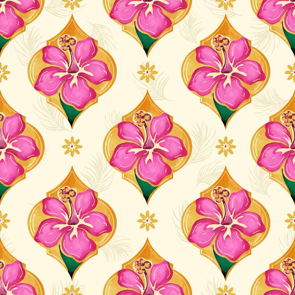 Tropical Hibiscus Repeat